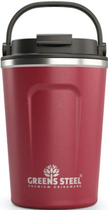 Beast by Greenssteel 12 oz Coffee Cup in red laser engraved with company corporate logo personalized with names or message